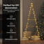 Metal Christmas Tree with Stand Gold Powder-coated steel-1712149304