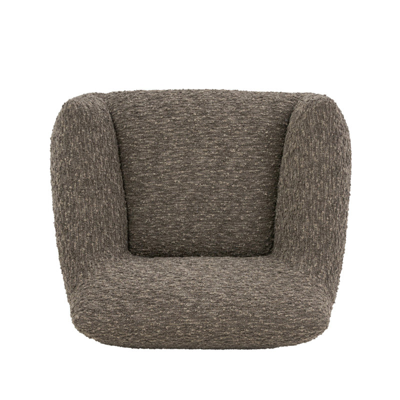 Margot Swivel Armchair, Solema Moss Boucle