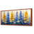 Toile avec cadre flottant brun