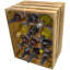 Santel Floor Wine Bottle Rack Flamed-332187293