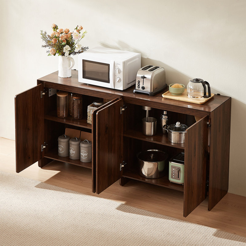 Buffet 63 "avec 4 portes, Noyer