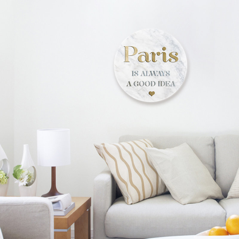 Always A Good Idea Pearl Circle Print, 40" H x 40" W 
