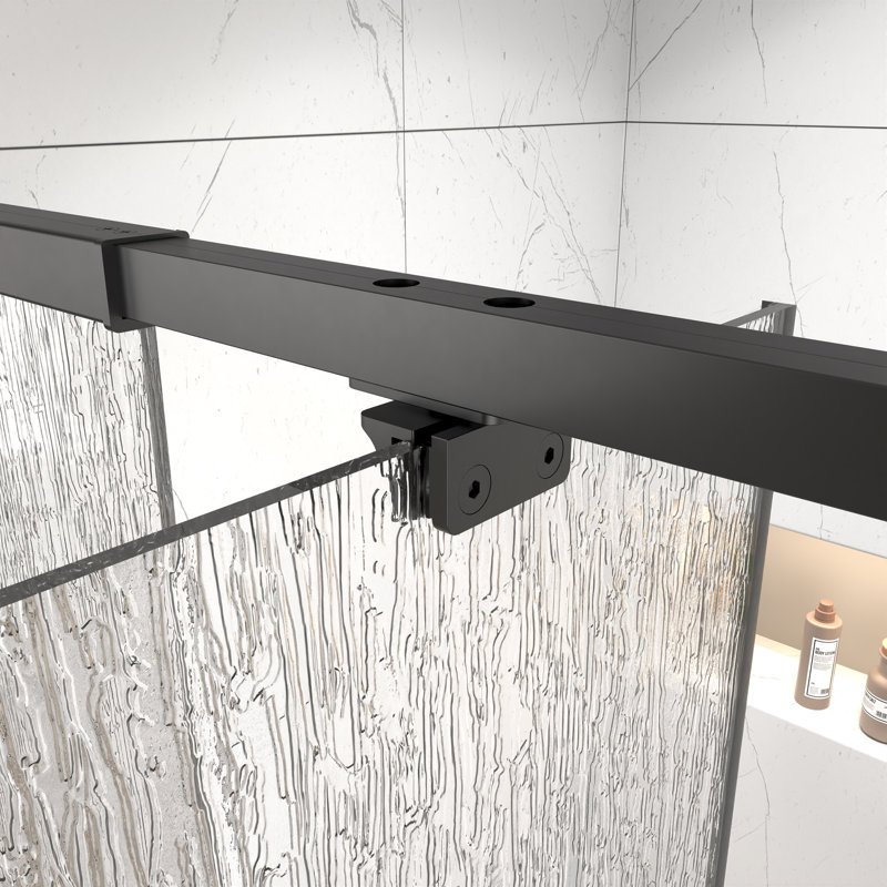 38"-42" W X 71" H Pivot Swing Framed Shower Door With 1/4" Tempered Clear Glass