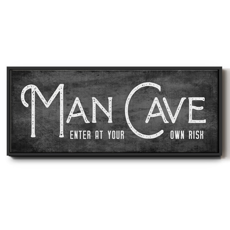 «Man Cave», toile encadrée