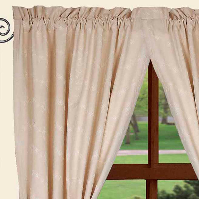 Castleberry Cotton Room Darkening Curtain Pair, 84" W x 86" L, Dark Taupe