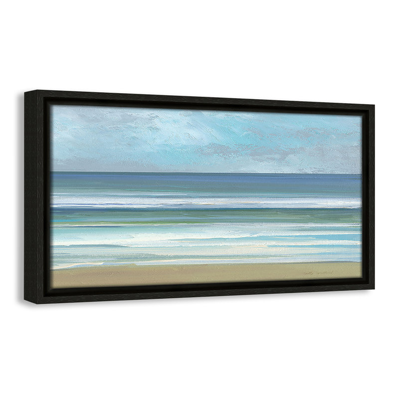 «Gentle Waves II» par Sally Swatland, Espresso, H 9,5 po x l 17,5 po