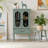 Vaillancourt Glass Paned Distressed Accent Cabinet 