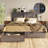 47.2"H Farmhouse King Size Bed with 2 Drawers & Bookcase Headboard, Gray-498611787-498611799