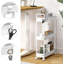 Chariot de rangement à roulettes mince avec roues Organisateur compact à 3 niveaux pour la salle de bain-115124792