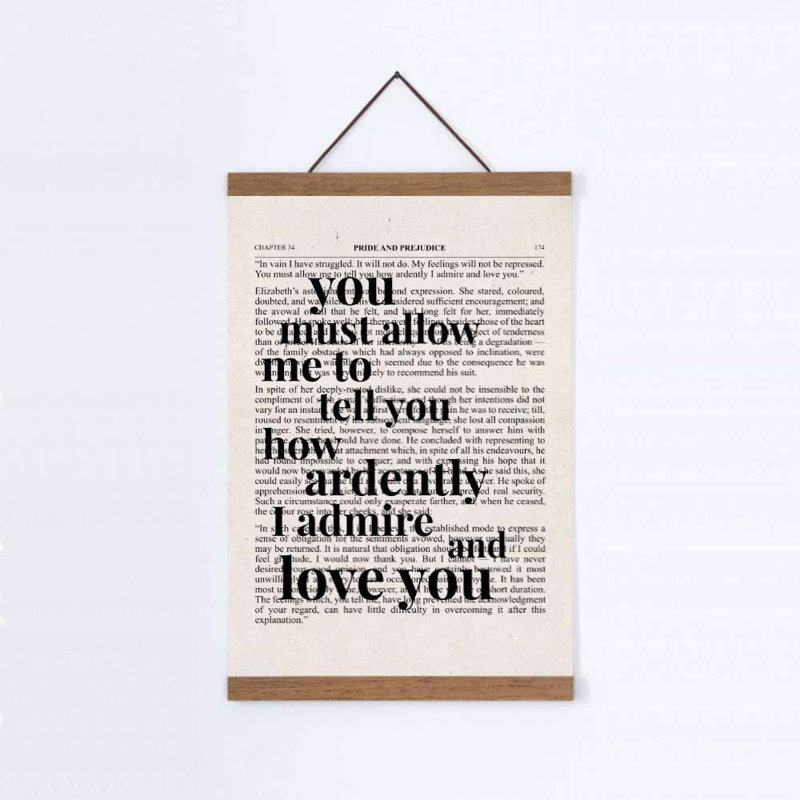 Single Picture Frame Print on Canvas, 33 cm H x 21 cm W x 1 cm D