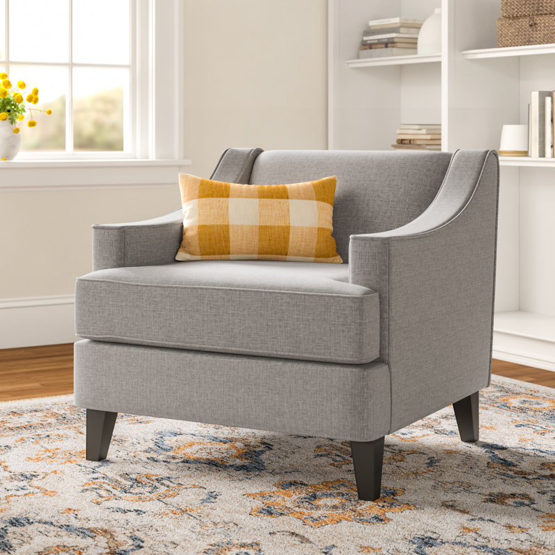 Fauteuil Rhinebeck, Lin gris étain