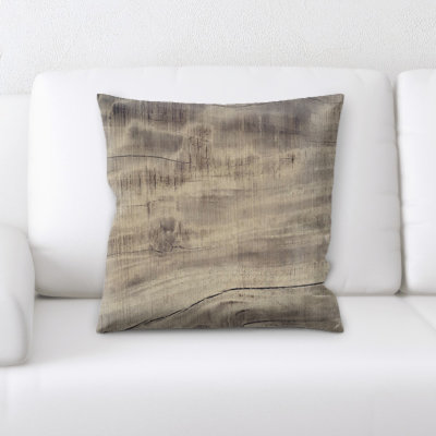 Coussin décoratif de plancher en bois