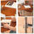 Modern Cherry Wood Color Round Solid Wood Dining Table