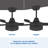 42" Farmhouse Rustic  Led Ceiling Fan With Brown Wood Grain Abs Blades And Remote Control