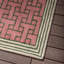 Geometric Area Rug in Dust Pink/Green/Beige-280133469