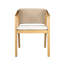 2 chaises d'extérieur en bois avec assise et dossier moelleux antidérapants