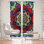 Rideau occultant et isolant avec passe-tringle Derquan Cheung Lotus Mandala