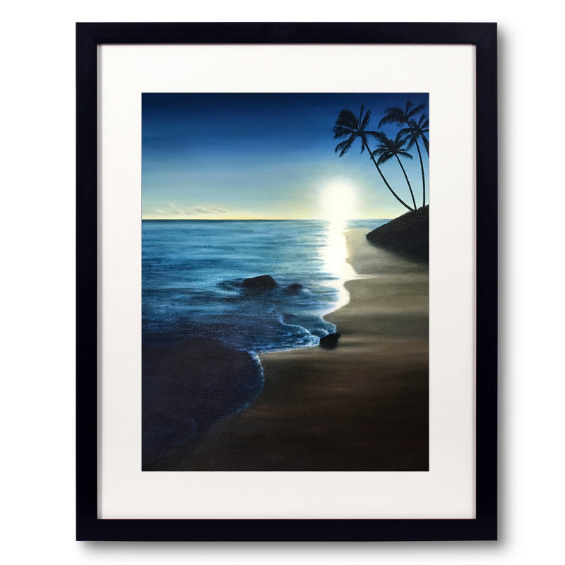 Coucher de soleil hawaïen par Marlene Llanes, H 21,25 po x l 17,25 po x P 0,875 po