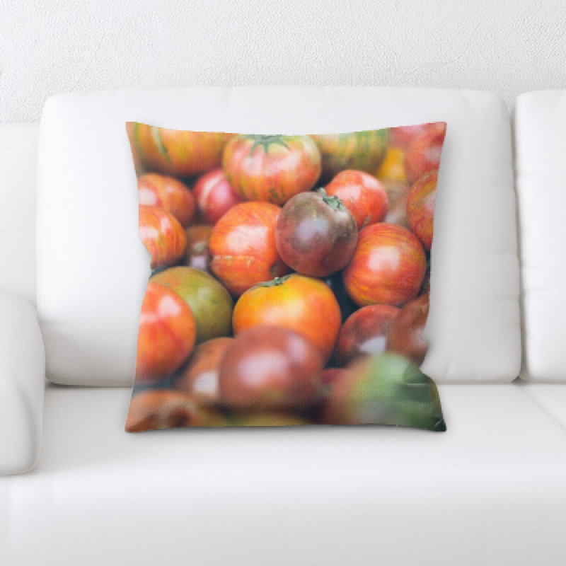 Appetizing Food Microsuede Reversible Throw Pillow