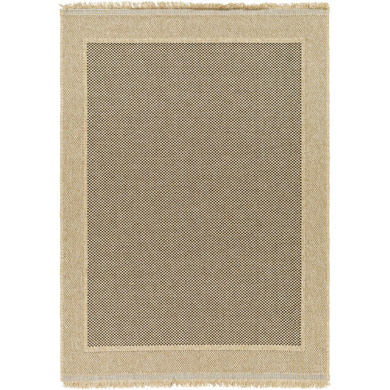 Tapis brun / brun clair en polypropylène tissé à la machine Adalina, Tapis de couloir 2 pi 7 po x 7 pi 3 po