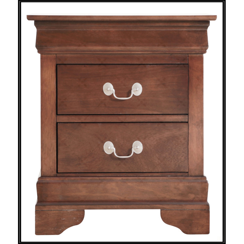 Table de chevet Louisphillipe, Brun