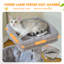 Grand arbre à chat, tour à chat à plusieurs niveaux de 41 pouces avec 2 condos spacieux pour chats d'intérieur, grande maison pour chat avec hamac confortable, perchoir rembourré, patin à griffes et boules remplaçables-626256170