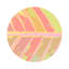 Sous-verres ronds en cuir tropical-119015390