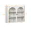 Buffet de cuisine, buffet de cuisine, armoire murale avec portes en verre-280852673