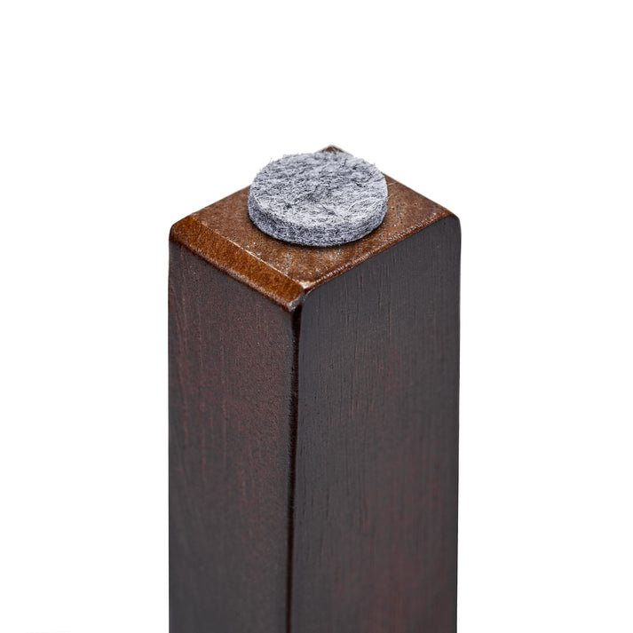 Magnum Mixed Material Modern Two-Tier End Table in Brown, Brown