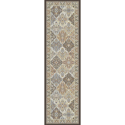 ANCIENT GARDEN 2.2X7.7 57008-3235 BROWN/BLUE