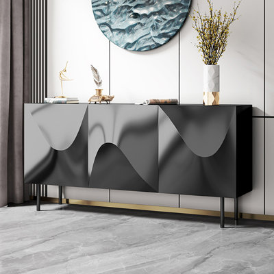 Modern Minimalist Sideboard Cabinet With 3 Doors