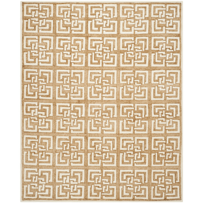 Tapis géométrique touffeté à la main Precious, Rectangle 4 pi x 6 pi