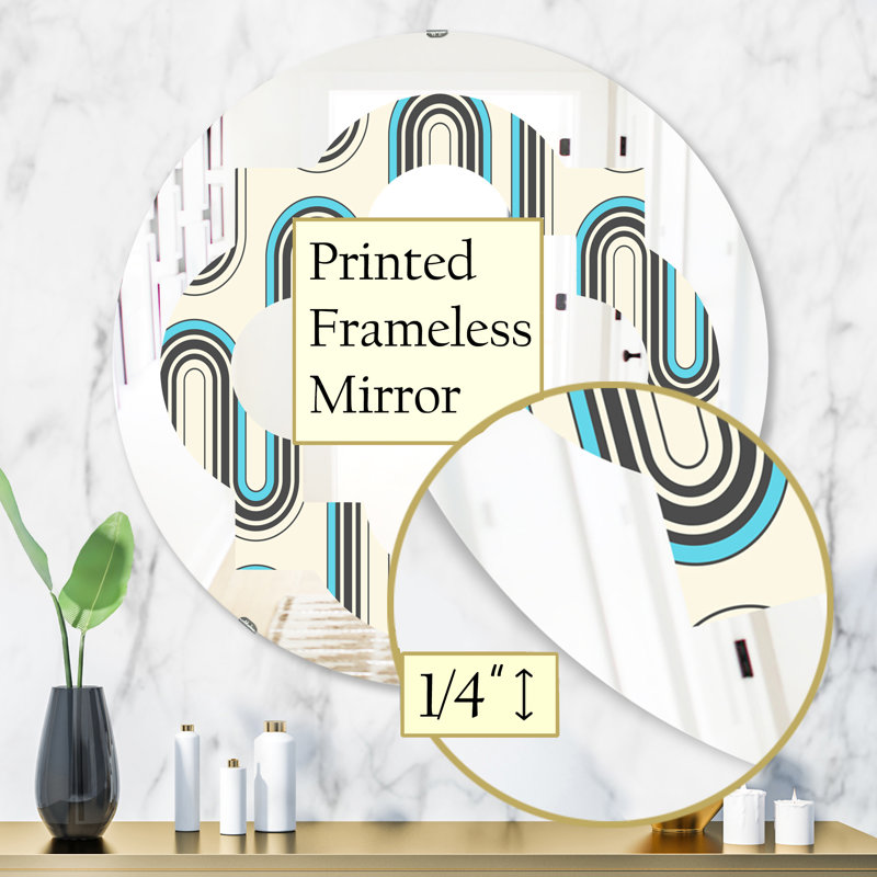Miroir mural géométrique, 31,5 po x 31,5 po