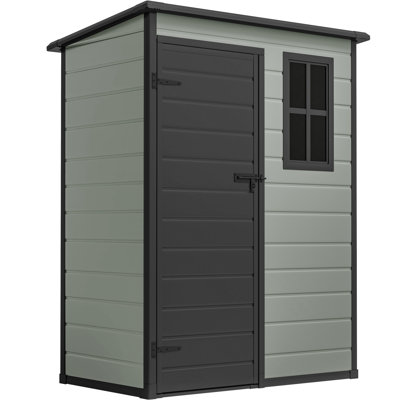 5x3 FT Outdoor Storage Shed with Reinforced Floor
