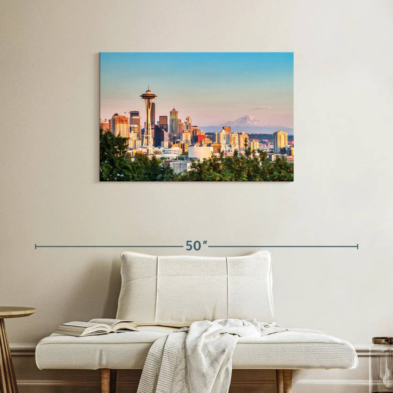 Sireci Seattle Cityscape, 24" H x 36" W