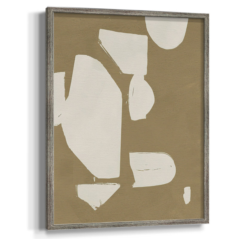 ChunkyAbstractI Framed Print - Solid Wood, 11" H x 9" W