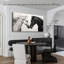 Art mural sur toile de cheval - Élégante décoration murale de photos de cheval pour le salon, peinture murale élégante de cheval pour chambre à coucher, décoration encadrée de pin, toile tendue, 12 po x 24 po-1025223793