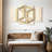 Abstract Geometric Cream Cube Illusion Multi Piece Canvas Print On Canvas 4 Pieces by Jonathan A. Set-93062591