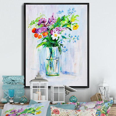 Bouquet de fleurs d'été - peinture