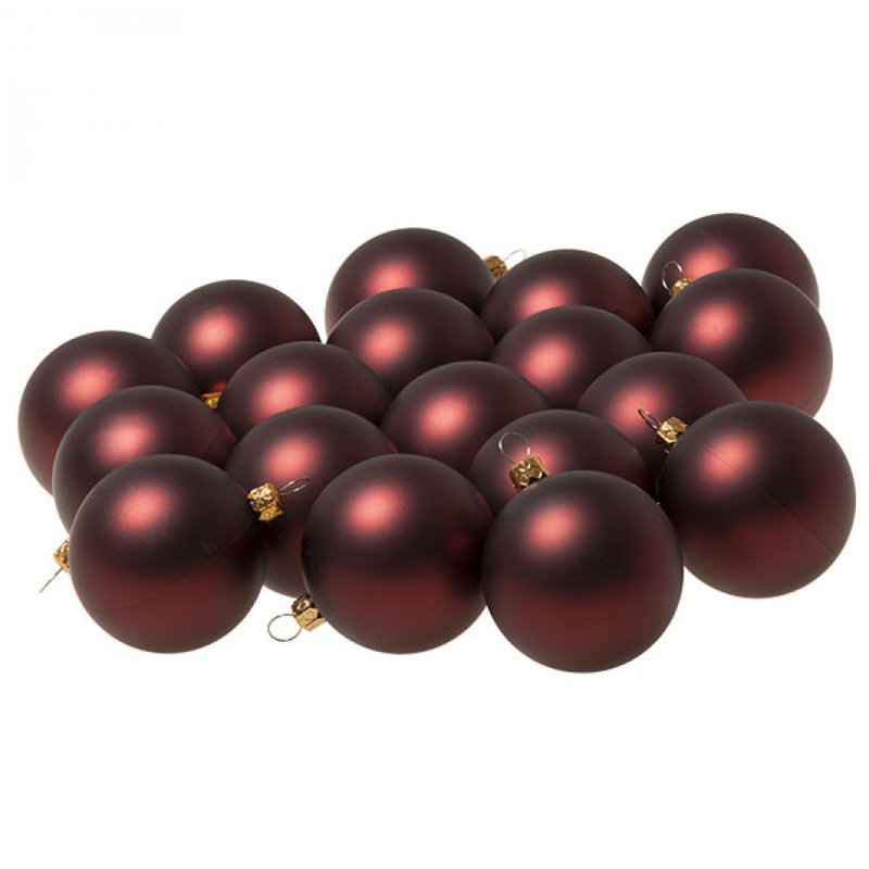 6cm Ball Ornament, Burgundy Satin