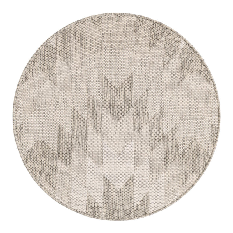 Blox Hower Indoor/Outdoor Area Rug, Round 3'1"