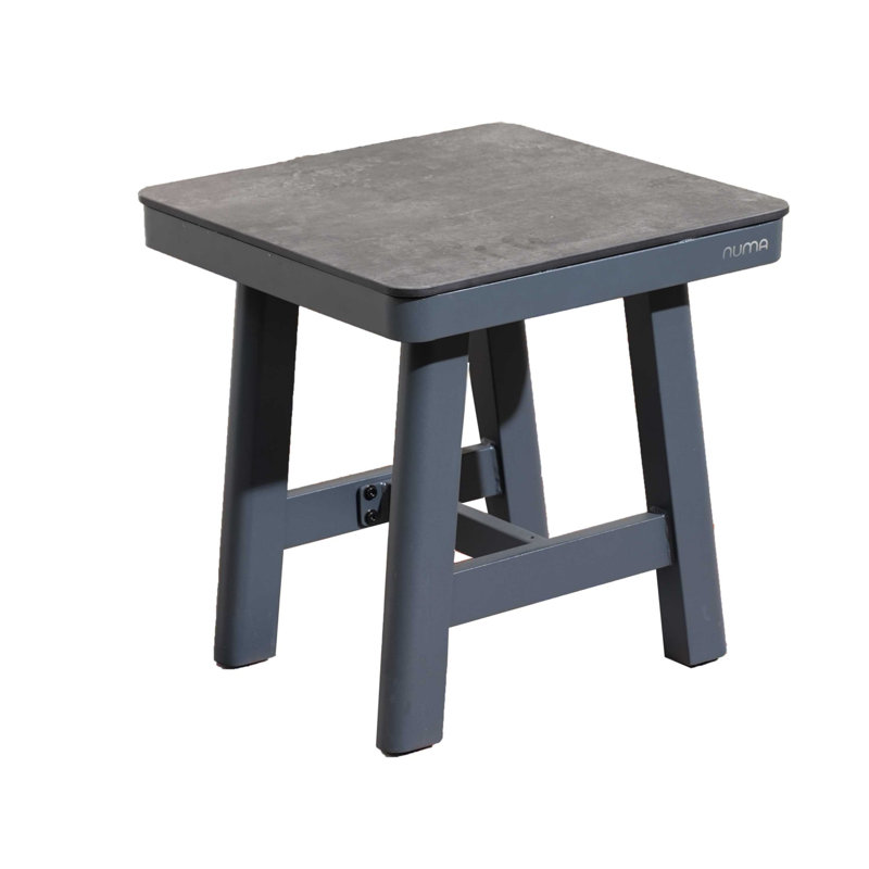Bellaire W17.3" Patio Outdoor Aluminum Square Side Table