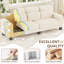 220cm Chenille 2-person sofa with spring cushion package - no tools required for assembly-118262226