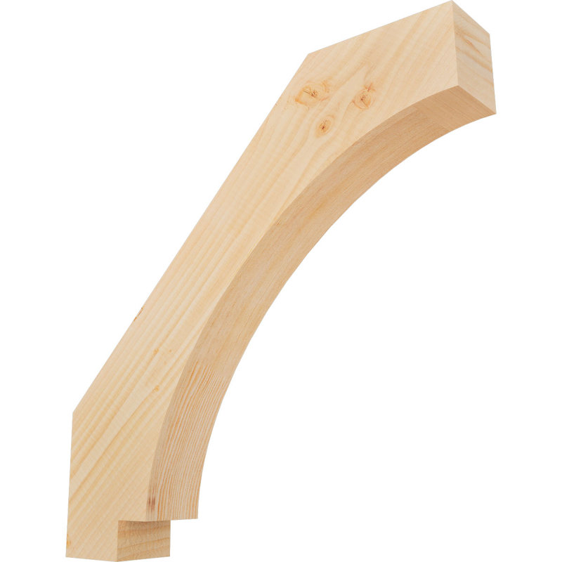 Attelle impériale du genou, Sapin de Douglas, Lisse, H 22 po x l 3,5 po x P 22 po