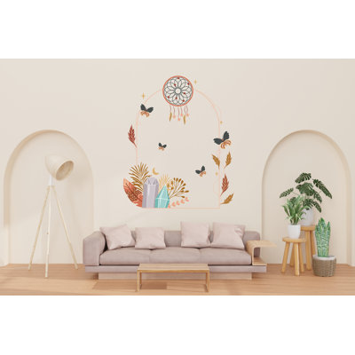 Boho Wall Decal, Bed Arch Sticker, Hedboard Wall Decal, Arch Wall Decal, Arch Wall Decal Sticker, Wall Decal, Living Room Decor 374LU