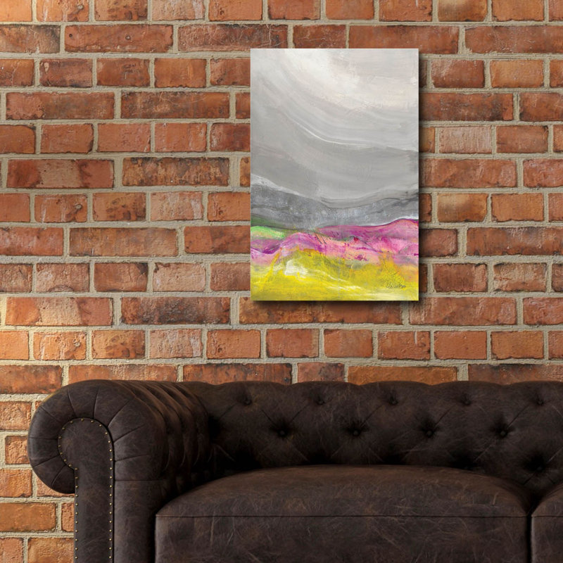 «Golden Valley 2» par Albena Hristova, art mural en verre acrylique, H 24 po x l 16 po x P 0,2 po