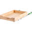 Tablette coulissante à fermeture en douceur pour organisateur d'armoire, l 17 po x P 21 po, bois, capacité de charge élevée et multiples tailles, tiroir en bois massif P 21 po, rails en métal, assemblage facile