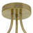 Vermont 11.5"H Gold-Colored Metal Ceiling Light with Rattan Shades