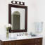 Barre d'éclairage de salle de bain murale 4 lumières l 4 po bronze antique d'intérieur-564164254