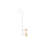 Estique Over the Door Organizer, 5-Hook Steel, Small, White/Natural